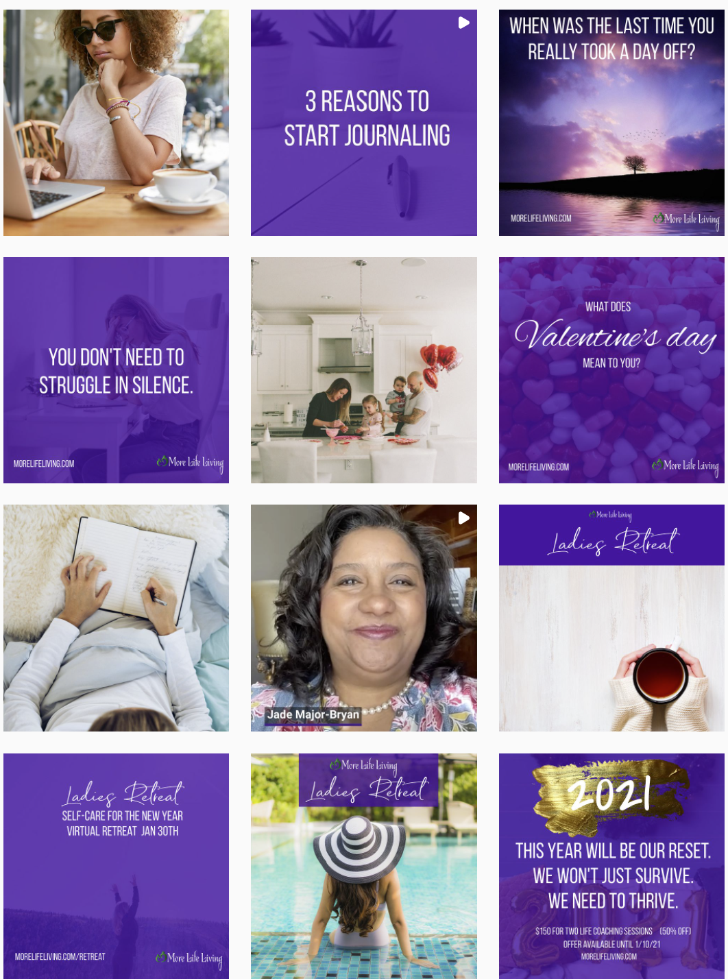 MLL insta screenshot more-life-living-instagram-grid